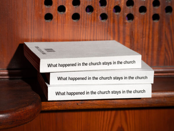 WHAT HAPPENED IN THE CHURCH STAYS IN THE CHURCH - slanted